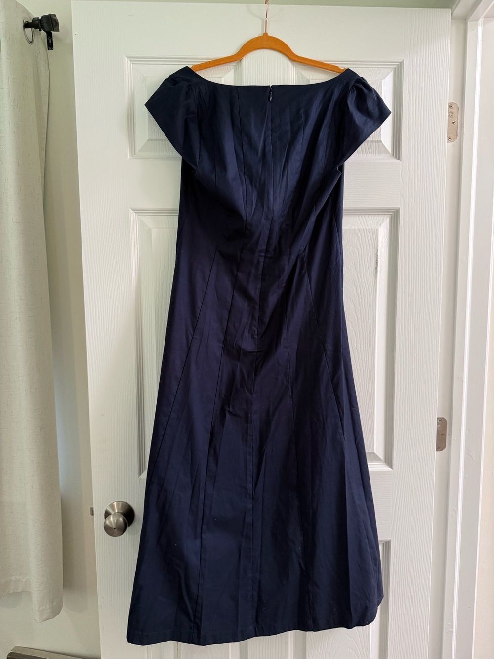 Reformation Harlie Cap-Sleeve Navy Midi Dress | NWT - Picture 9 of 9